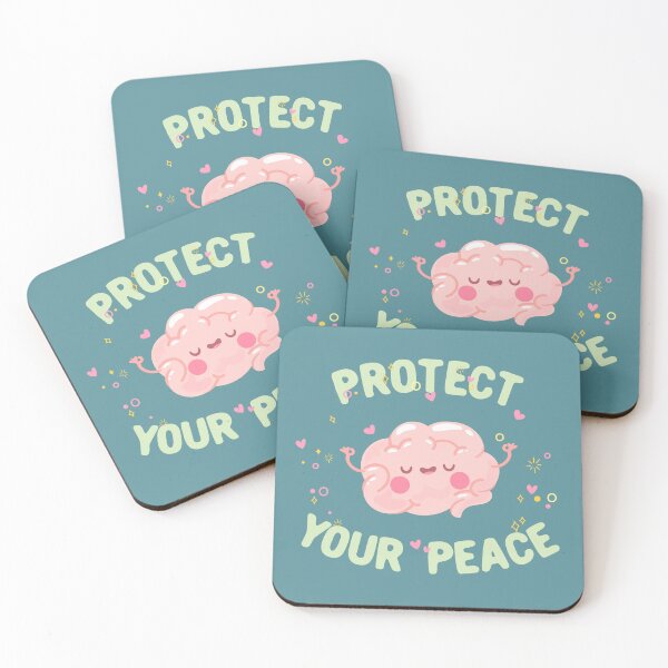 Item preview, Protect your peace motivational quote typography designed and sold by Morcawork.
