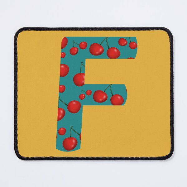 Item preview, Red Cherries Initial Monogram Letter F- Fruit designed and sold by Karen Ekdahl.