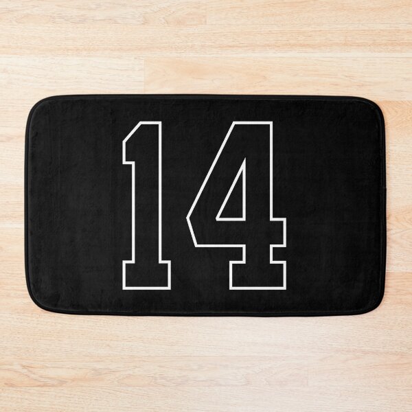 Item preview, Black Number 14 lucky sports jersey fourteen designed and sold by HeavyStyle.