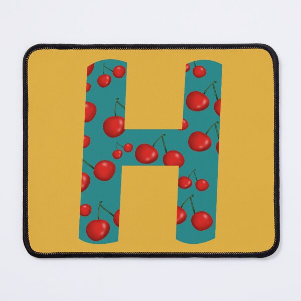 Item preview, Red Cherries Initial Monogram Letter H - Fruit designed and sold by Karen Ekdahl.