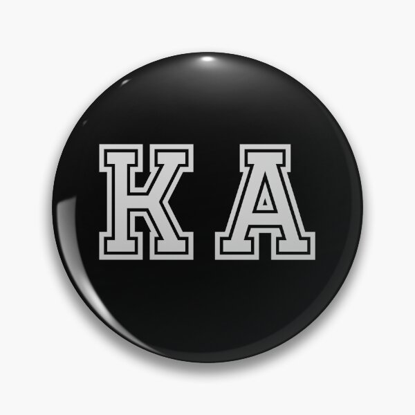 Item preview, K.A. Varsity Initials | Varsity Letters | Black And White | Personalised Gifts designed and sold by Avo And Sriracha.
