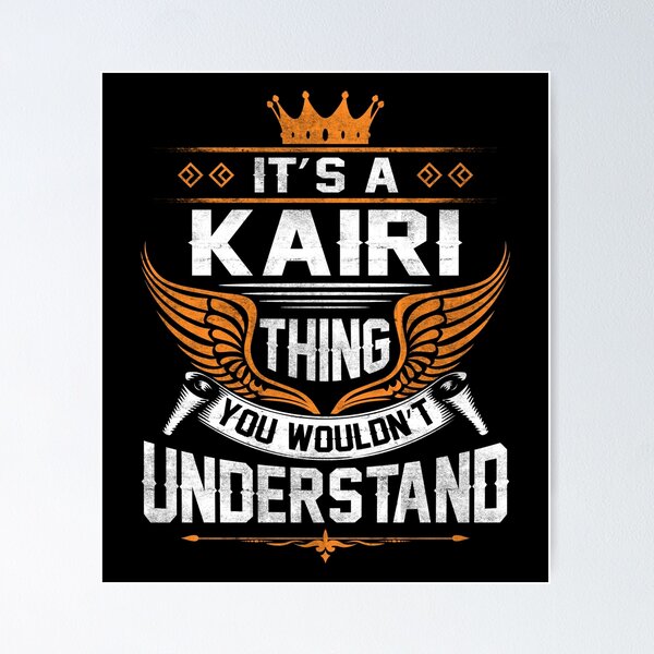 Vista previa del artículo con la obra «Camiseta con el nombre de Kairi - Camiseta con el nombre de las cosas de Kairi», diseñado y vendido por lanawalton.