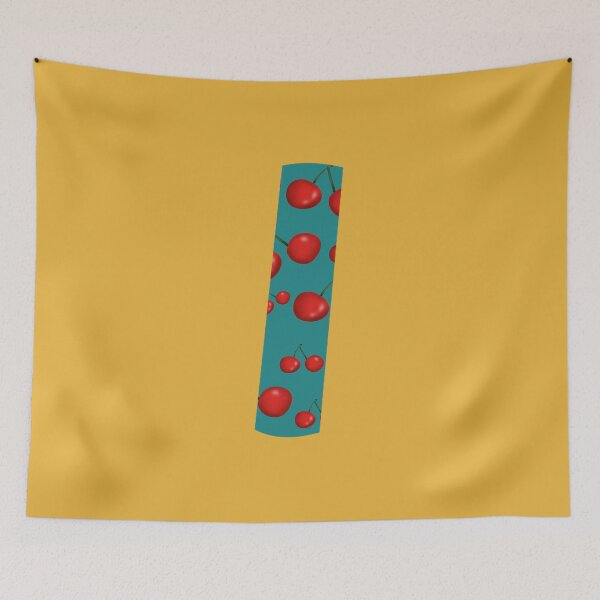 Item preview, Red Cherries Initial Monogram Letter I - Fruit  designed and sold by Karen Ekdahl.
