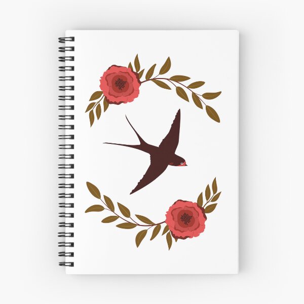 Item preview, Floral spring composition with swallow designed and sold by renberrry.