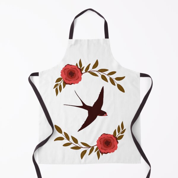 Item preview, Floral spring composition with swallow designed and sold by renberrry.