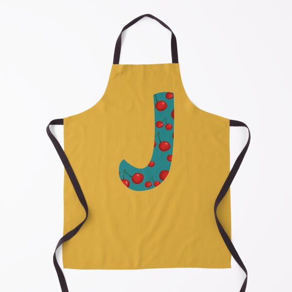 Item preview, Red Cherries Personalised Initial Monogram Letter J - Fruit designed and sold by Karen Ekdahl.