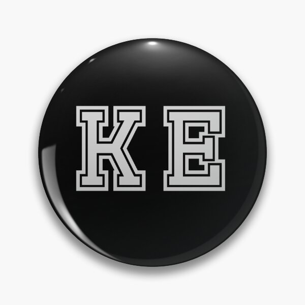 Item preview, K.E. Varsity Initials | Varsity Letters | Black And White | Personalised Gifts designed and sold by Avo And Sriracha.