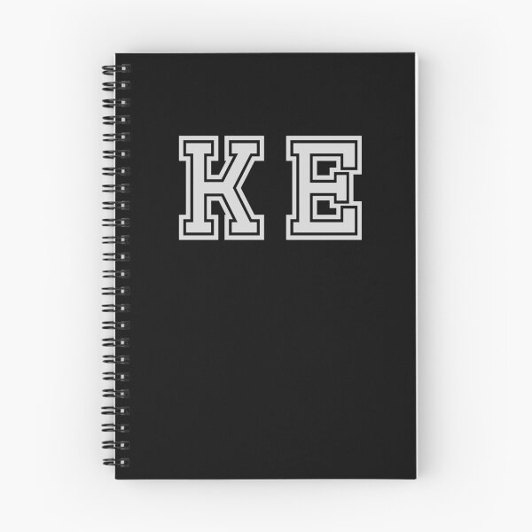 Item preview, K.E. Varsity Initials | Varsity Letters | Black And White | Personalised Gifts designed and sold by Avo And Sriracha.