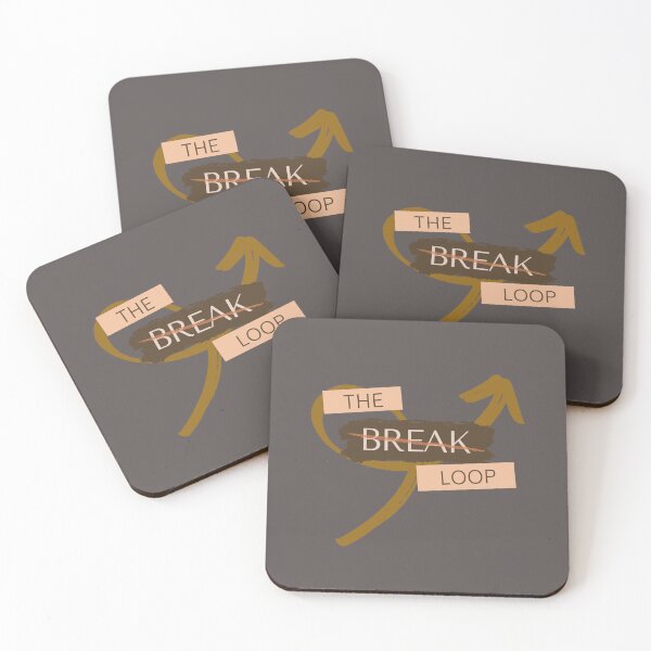 Item preview, Break the Loop Motivational statement print design. designed and sold by gabbygeorgechen.