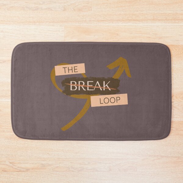 Item preview, Break the Loop Motivational statement print design. designed and sold by gabbygeorgechen.