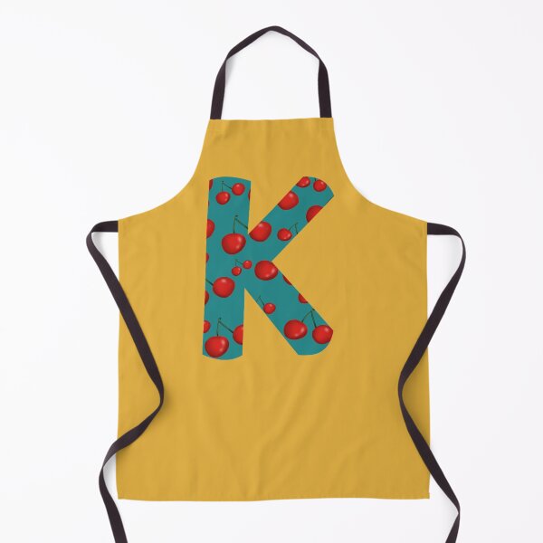 Item preview, Red Cherries Personalized Initial Monogram Letter K- Fruit designed and sold by Karen Ekdahl.