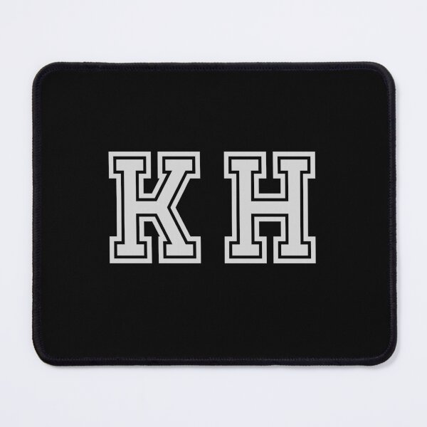 Item preview, K.H. Varsity Initials | Varsity Letters | Black And White | Personalised Gifts designed and sold by Avo And Sriracha.