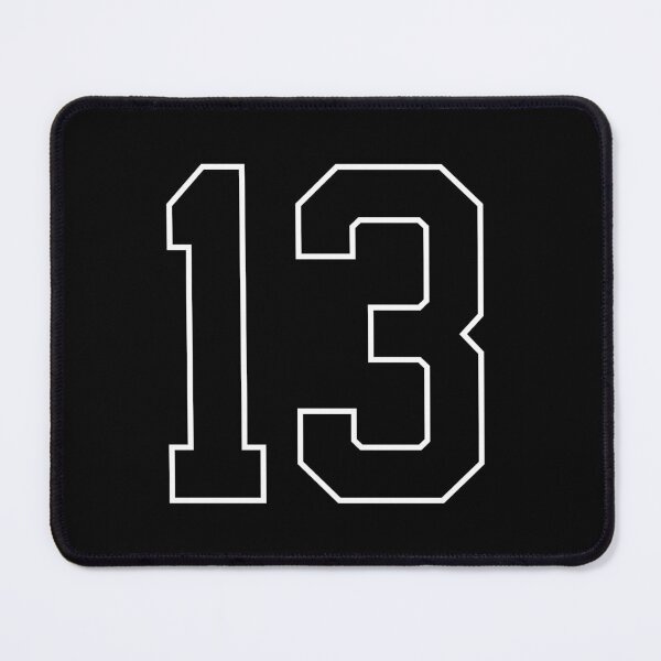 Item preview, Black Number 13 lucky sports jersey thirteen designed and sold by HeavyStyle.