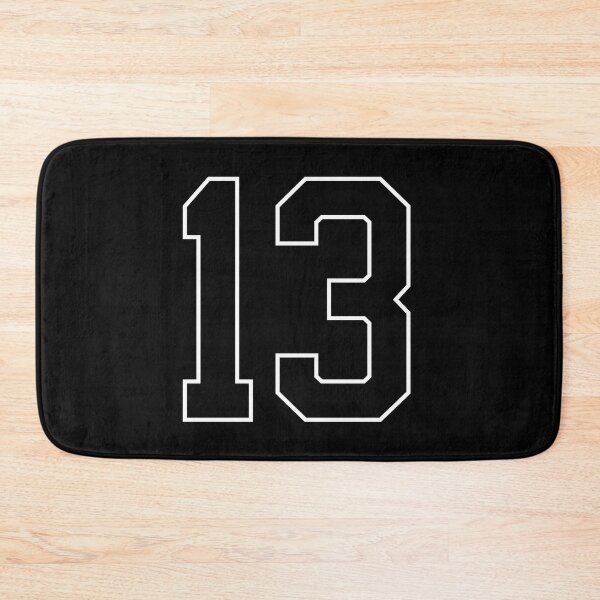 Item preview, Black Number 13 lucky sports jersey thirteen designed and sold by HeavyStyle.