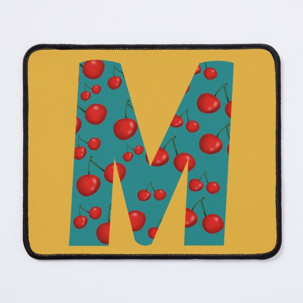 Item preview, Red Cherries Initial Monogram Letter M - Fruit designed and sold by Karen Ekdahl.