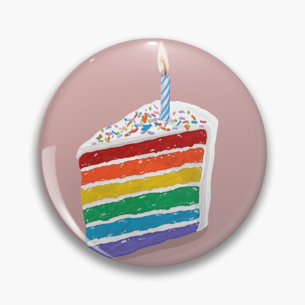 Item preview, Rainbow cake  designed and sold by Purplepugprints.