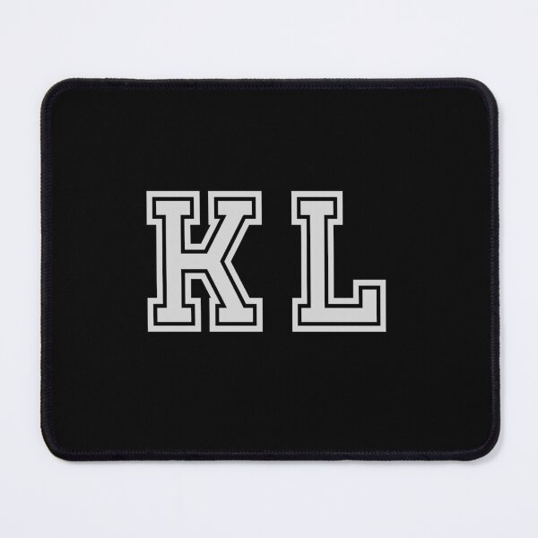 Item preview, K.L. Varsity Initials | Varsity Letters | Black And White | Personalised Gifts designed and sold by Avo And Sriracha.