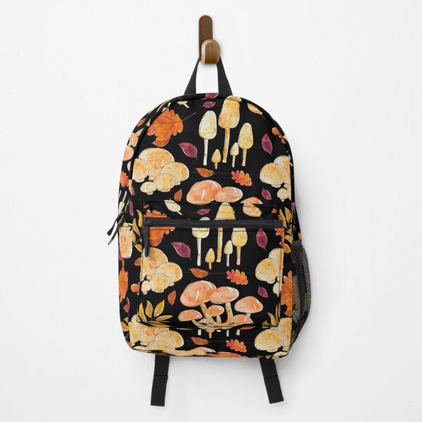 Item preview, Vintage Toxic Mushrooms Forest Pattern In Black  designed and sold by SeemDev786.
