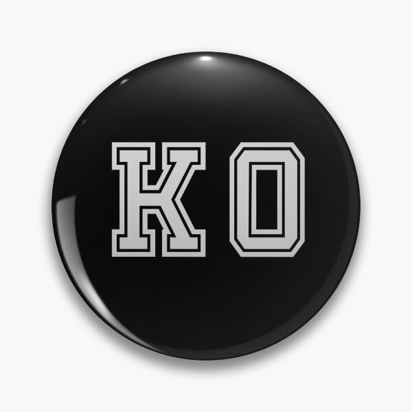 Item preview, K.O. Varsity Initials | Varsity Letters | Black And White | Personalised Gifts designed and sold by Avo And Sriracha.