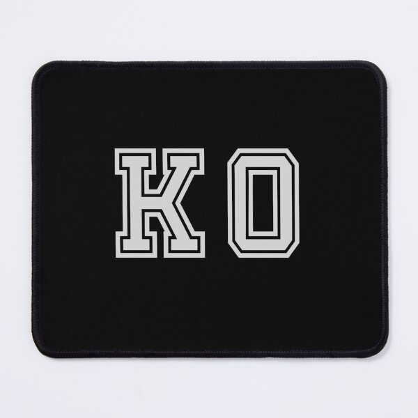 Item preview, K.O. Varsity Initials | Varsity Letters | Black And White | Personalised Gifts designed and sold by Avo And Sriracha.