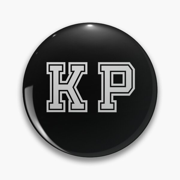 Item preview, K.P. Varsity Initials | Varsity Letters | Black And White | Personalised Gifts designed and sold by Avo And Sriracha.