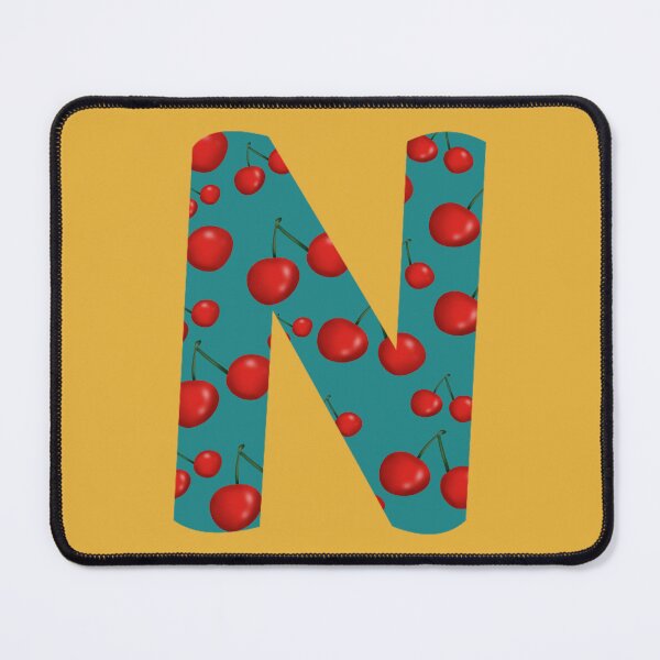Item preview, Red Cherries Initial Monogram Letter N - Fruit designed and sold by Karen Ekdahl.