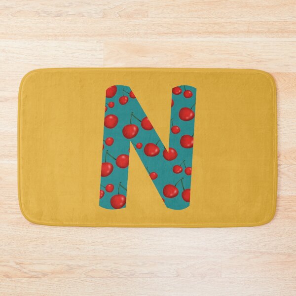 Item preview, Red Cherries Initial Monogram Letter N - Fruit  designed and sold by Karen Ekdahl.