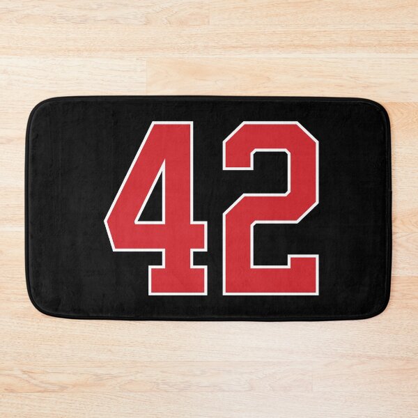 Item preview, Sports Number 42, red black color lucky sport forty two designed and sold by ArtIsParty.
