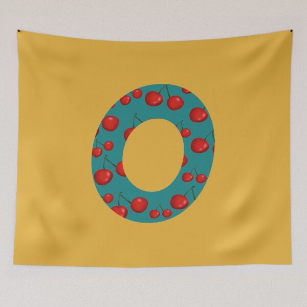 Item preview, Red Cherries Initial Monogram Letter O - Fruit  designed and sold by Karen Ekdahl.