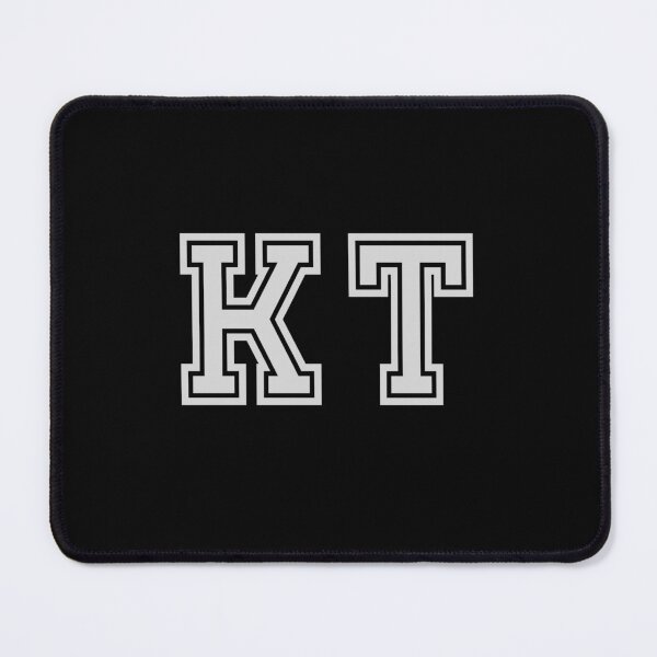 Item preview, K.T. Varsity Initials | Varsity Letters | Black And White | Personalised Gifts designed and sold by Avo And Sriracha.