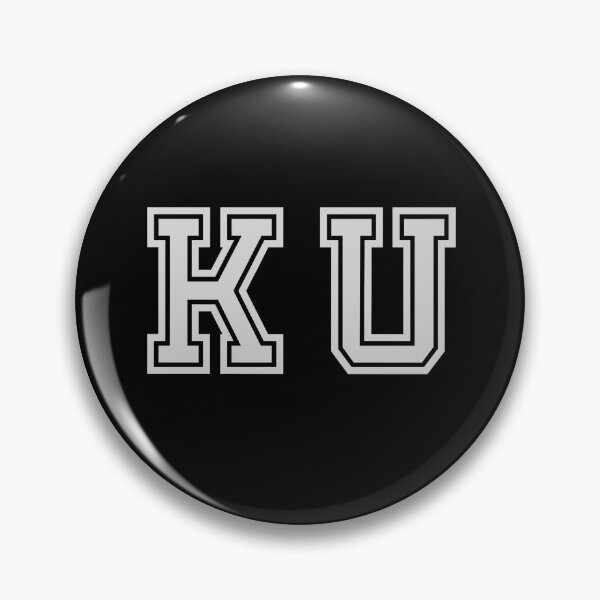 Item preview, K.U. Varsity Initials | Varsity Letters | Black And White | Personalised Gifts designed and sold by Avo And Sriracha.