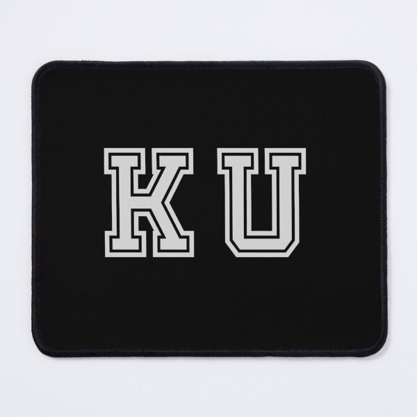 Item preview, K.U. Varsity Initials | Varsity Letters | Black And White | Personalised Gifts designed and sold by Avo And Sriracha.