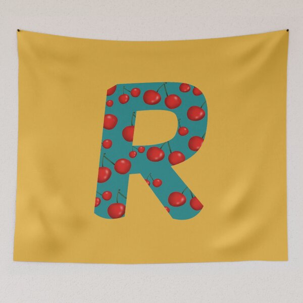 Item preview, Red Cherries Initial Monogram Letter R - Fruit  designed and sold by Karen Ekdahl.