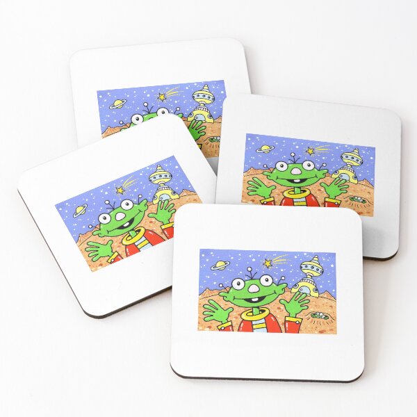 Item preview, Happy Alien designed and sold by LinziHenryArt.