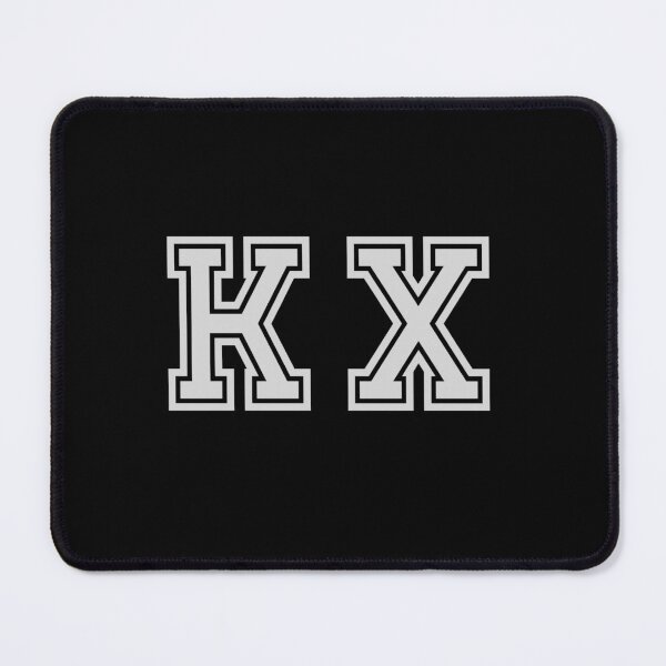 Item preview, K.X. Varsity Initials | Varsity Letters | Black And White | Personalised Gifts designed and sold by Avo And Sriracha.