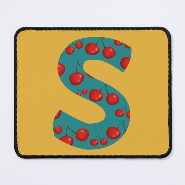 Item preview, Red Cherries Initial Monogram Letter S - Fruit designed and sold by Karen Ekdahl.