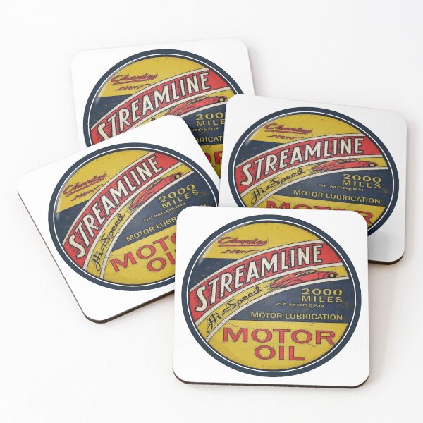 Item preview, Streamline Motor Lubrication Oil Vintage Sign designed and sold by Wilcox PhotoArt.