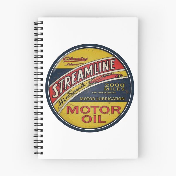 Item preview, Streamline Motor Lubrication Oil Vintage Sign designed and sold by Wilcox PhotoArt.