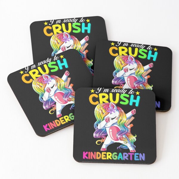 Item preview, I am ready to crush kindergarten back to school unicorn designed and sold by Danielle6695.