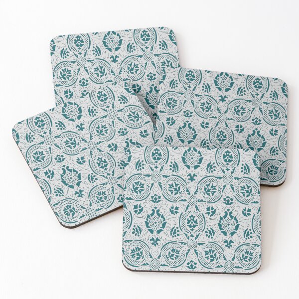 Item preview, Vintage Ornament Pattern - Dark Green and Grey designed and sold by LamaraK.