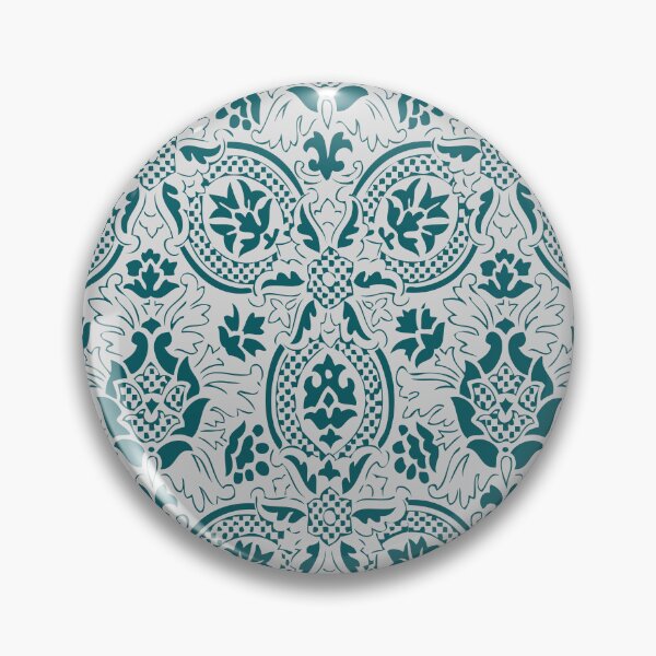 Item preview, Vintage Ornament Pattern - Dark Green and Grey designed and sold by LamaraK.