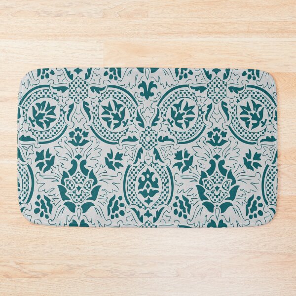 Item preview, Vintage Ornament Pattern - Dark Green and Grey designed and sold by LamaraK.