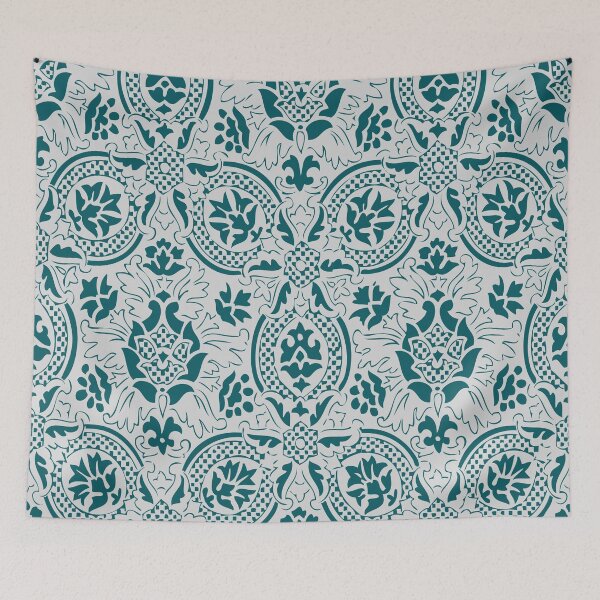 Item preview, Vintage Ornament Pattern - Dark Green and Grey designed and sold by LamaraK.