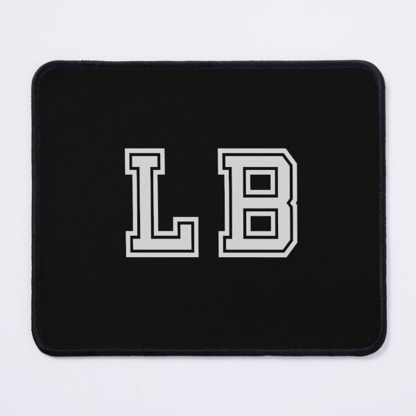 Item preview, L.B. Varsity Initials | Varsity Letters | Black And White | Personalised Gifts designed and sold by Avo And Sriracha.