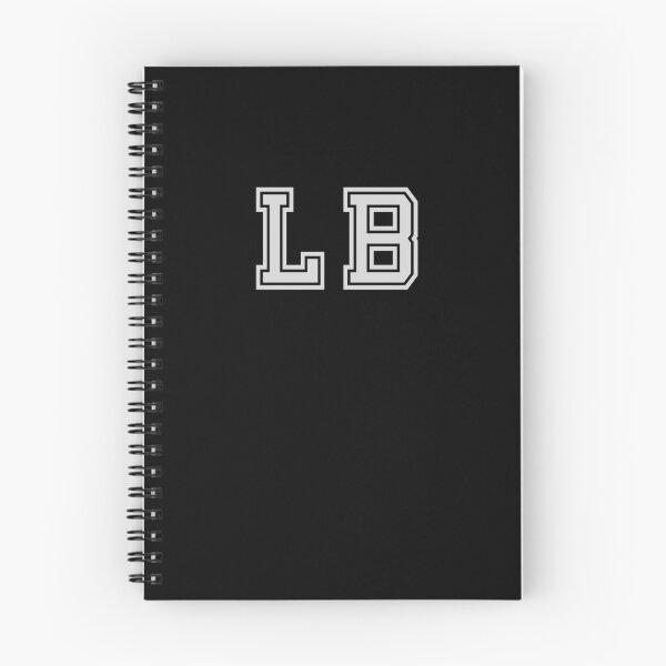 Item preview, L.B. Varsity Initials | Varsity Letters | Black And White | Personalised Gifts designed and sold by Avo And Sriracha.