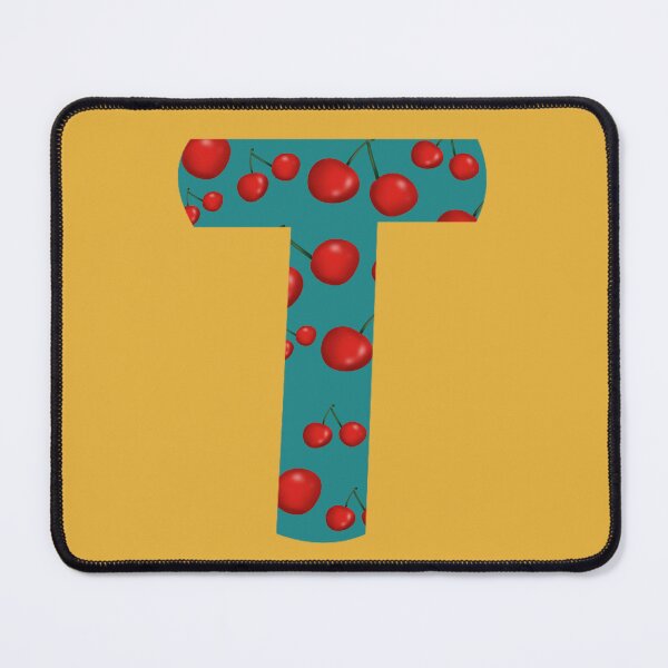 Item preview, Red Cherries Initial Monogram Letter T - Fruit designed and sold by Karen Ekdahl.