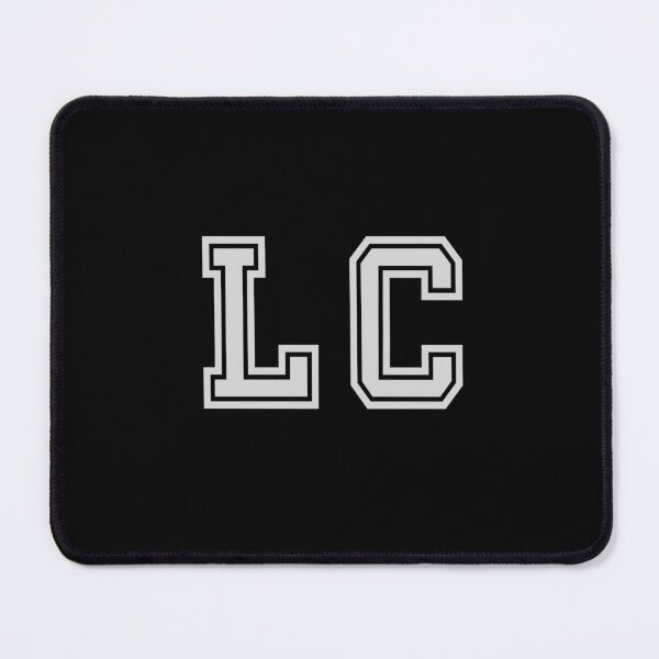 Item preview, L.C. Varsity Initials | Varsity Letters | Black And White | Personalised Gifts designed and sold by Avo And Sriracha.