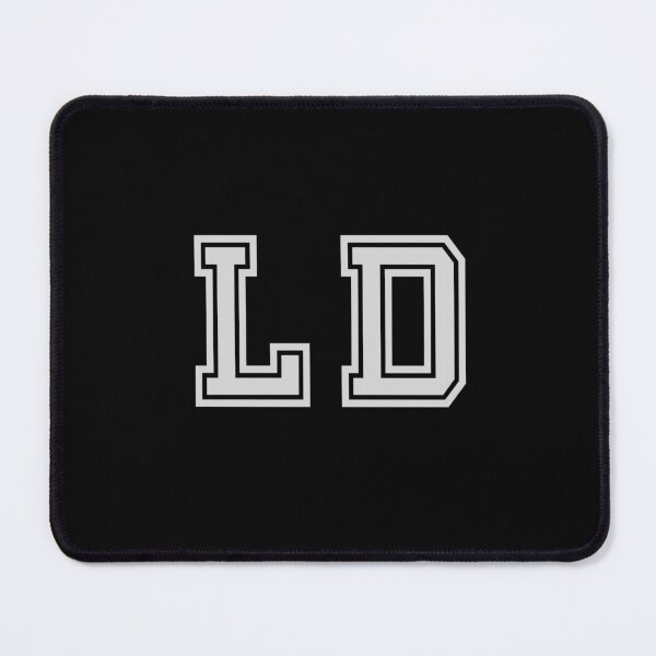 Item preview, L.D. Varsity Initials | Varsity Letters | Black And White | Personalised Gifts designed and sold by Avo And Sriracha.