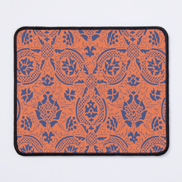 Item preview,  Vintage Ornament Pattern - Candy Red and Dark Blue designed and sold by LamaraK.