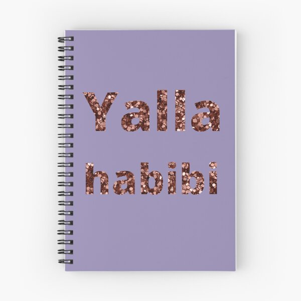 Item preview, Yalla Habibi  Arabic text / Arabic Love Saying /Birthday Gift /Eid gift / Love Gift For Women designed and sold by Reddiamond3 ⭐⭐⭐⭐⭐.